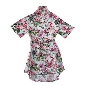 Show Me Your Mumu Women's Brie Rose Floral Robe Kimono One Size OS Bride Bridal